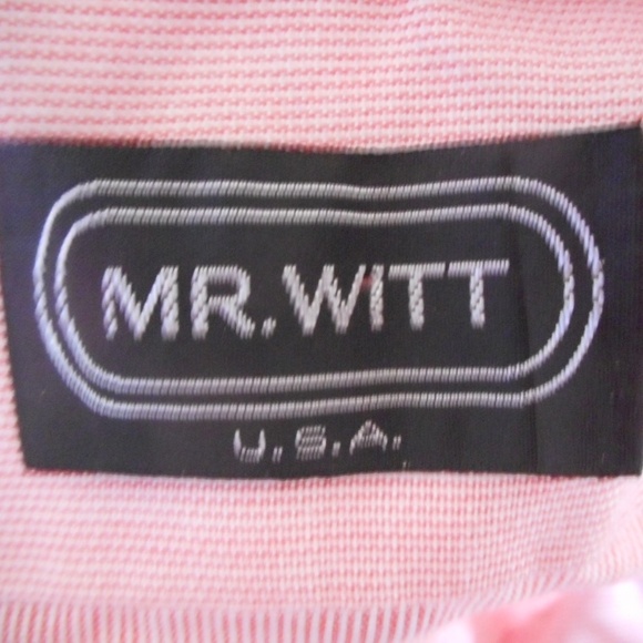Vintage Red White Short Sleeve Shirt by Mr. Witt - Picture 3 of 7